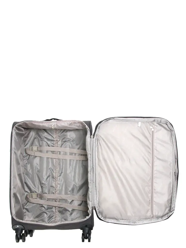 Валіза Середня (M) тканинна Airtex Worldline Tirana 608 на 4 колесах 65x41x23см 69л Сірий - фото 9