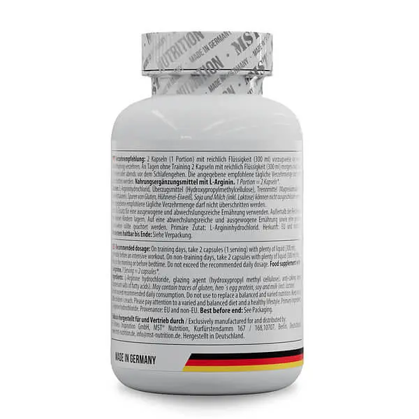 Аргінін L-Arginine 120 капсул MST Nutrition vit0006567 - фото 3