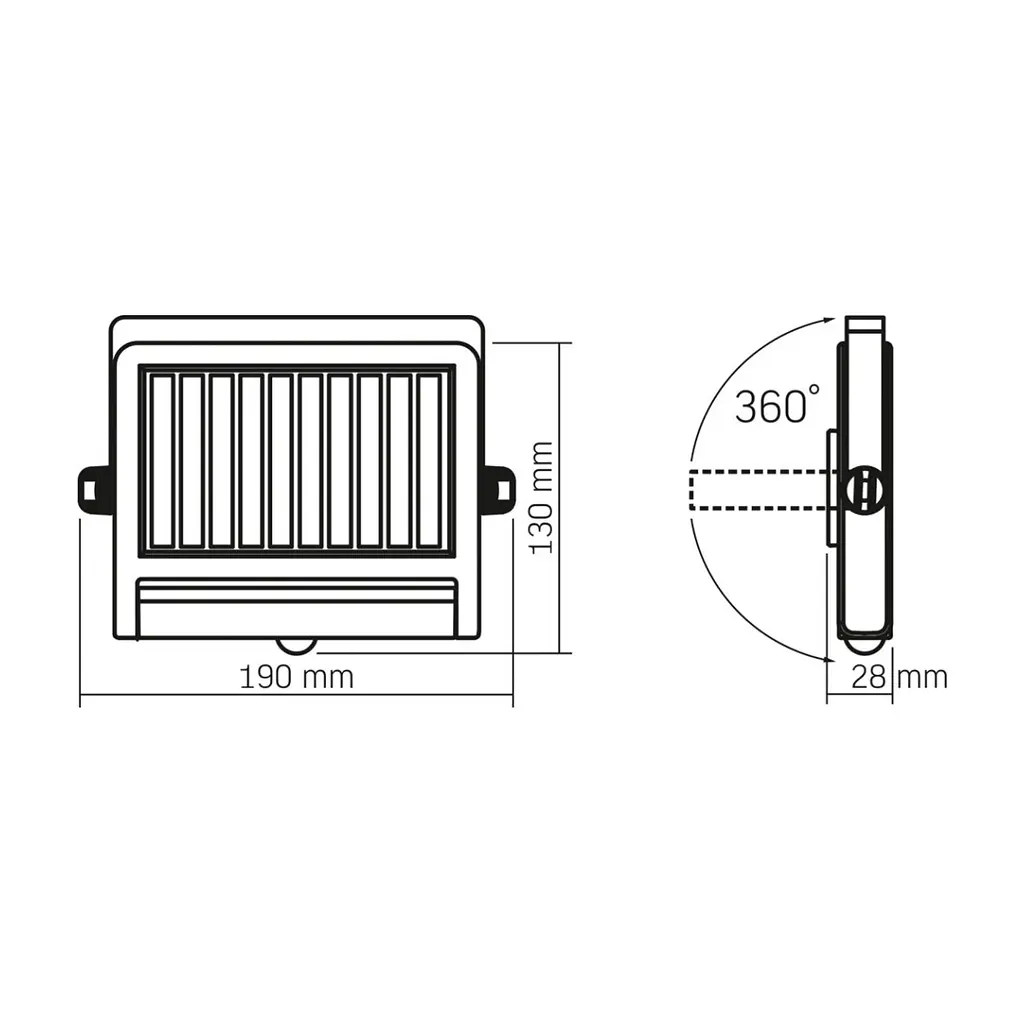 Прожектор Videx IP54 600Lm 5000K Сенсорний (VL-WLSO-025-S) - фото 2