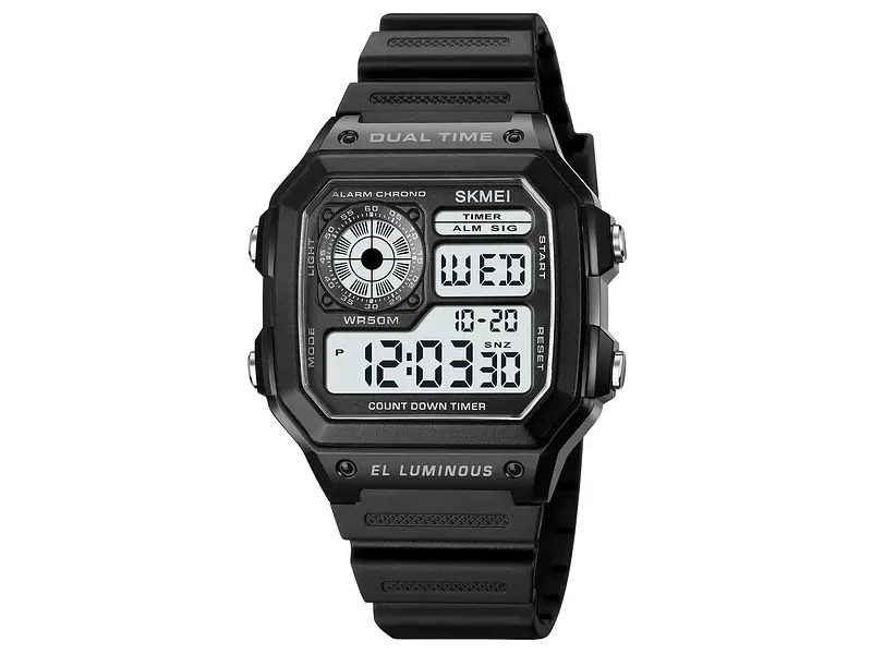 Годинник наручний 1998BK Black. Skmei acs0030421 - фото 2