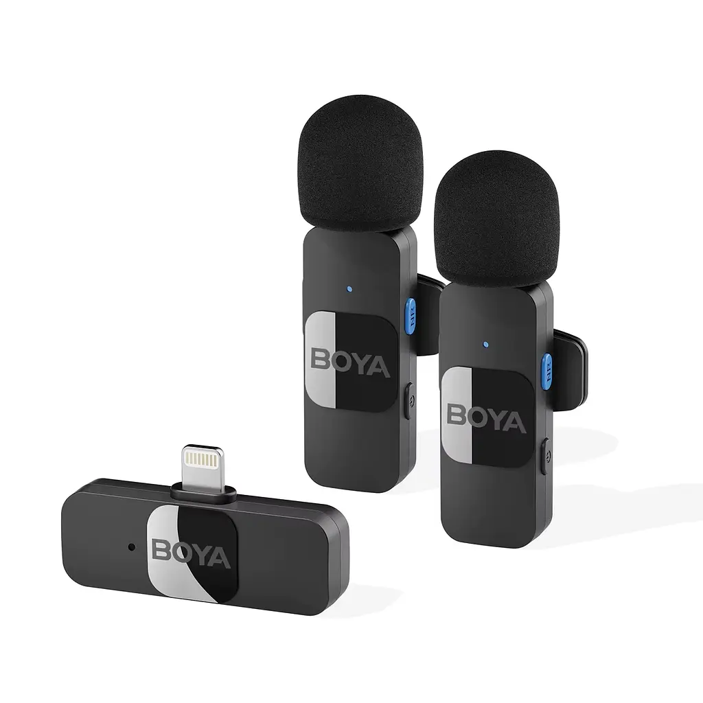 Мікрофон петличний бездротовий Boya BY-V2 (Lightning) Black
