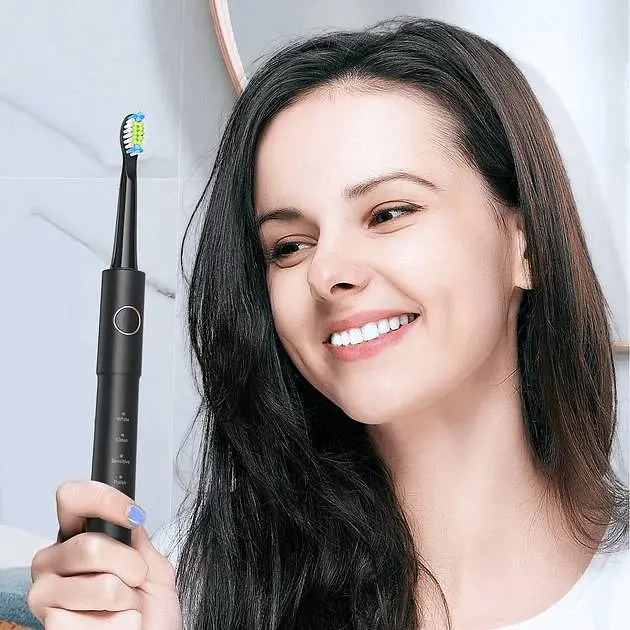 Насадки для електричної зубної щітки Fairywill E11 4 шт Black - фото 5