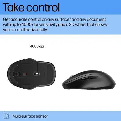 Мишка HP 510 Ultra-Fast Rechargeable Wireless Black (9C2F6AA) - фото 3