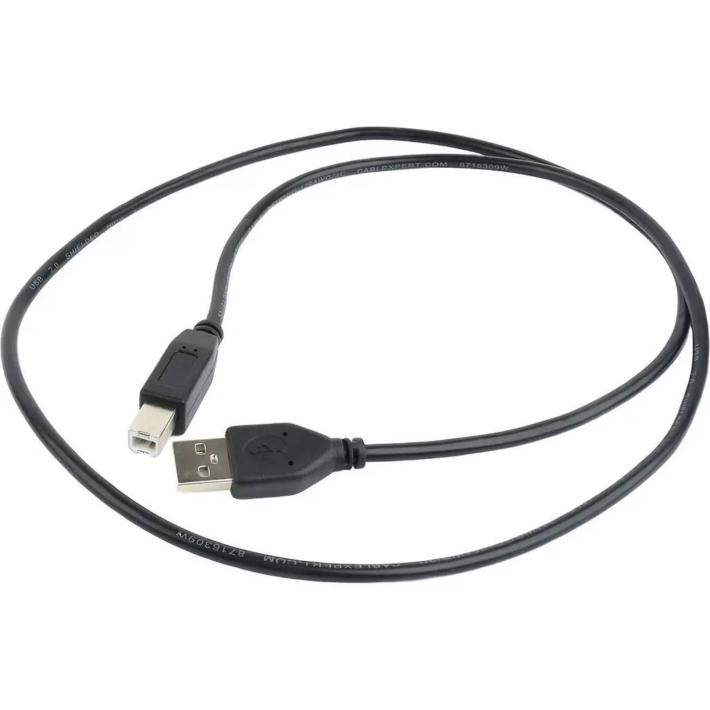 Кабель Cablexpert USB 2.0 AM/BM 1 m Black [CCP-USB2-AMBM-1 m] [119086] - фото 3