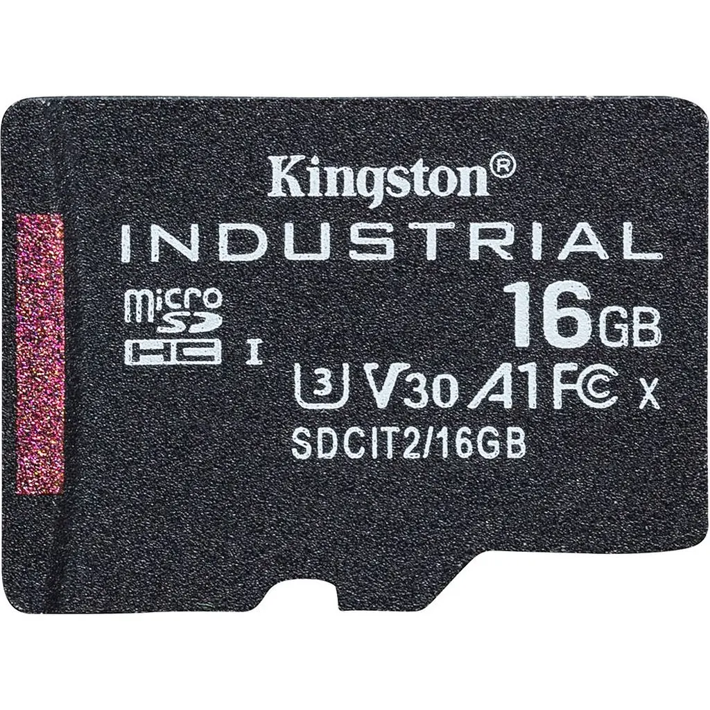 Карта пам'яті Kingston microSDHC Industrial 16GB Class 10 UHS-1(U3) A1 V30 + SD adapter (SDCIT2/16GB) [175829] - фото 3