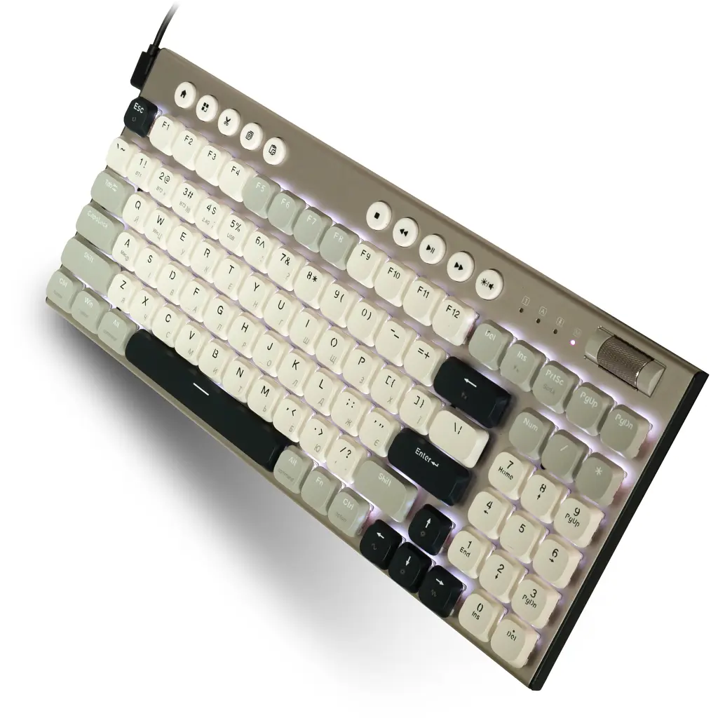 Клавіатура Thunderobot K96 Tri-mode Red Switch UA Grey (6932066308230) - фото 2