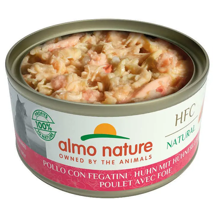 Вологий корм для котів Almo Nature HFC Cat Natural з куркою та печінкою 70 г - фото 2