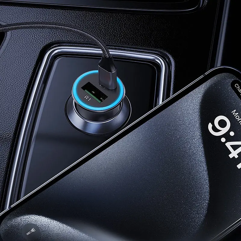 Автозаряджання 2xUSB 95W (USB-C + USB-A) B16 Acefast - фото 6