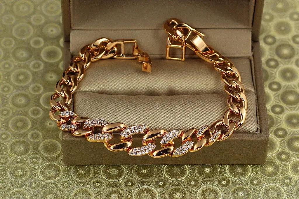 Браслет Xuping Jewelry Братерство 19 см золотистий - фото 2