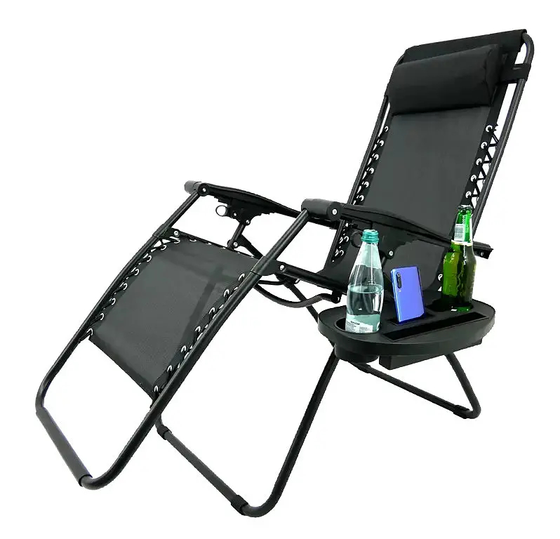 Шезлонг Garden Line Relax до 130 кг Black - фото 9