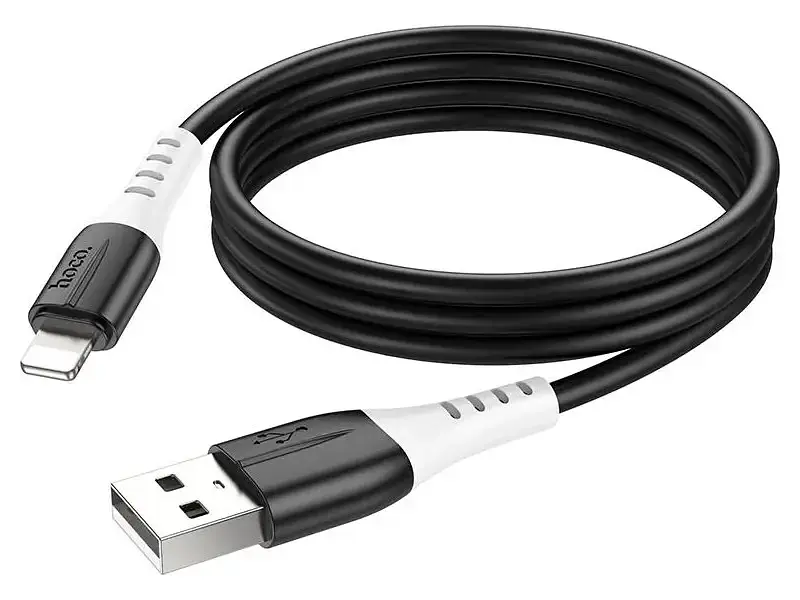 Кабель Hoco X82 Silicone USB Type-A to Lightning 1m Black (6931474768537)