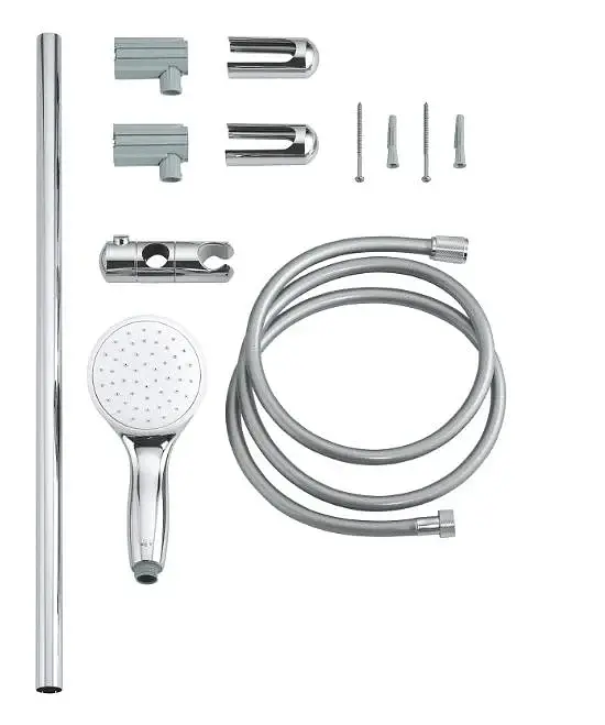 Душевой гарнитур Grohe New Tempesta 100 с душевой штангой 1 режим струи 30412 - фото 4