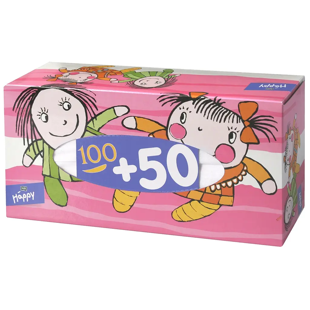 Носовички двошарові Bella Baby Happy, в асортименті, 150 шт. - фото 4
