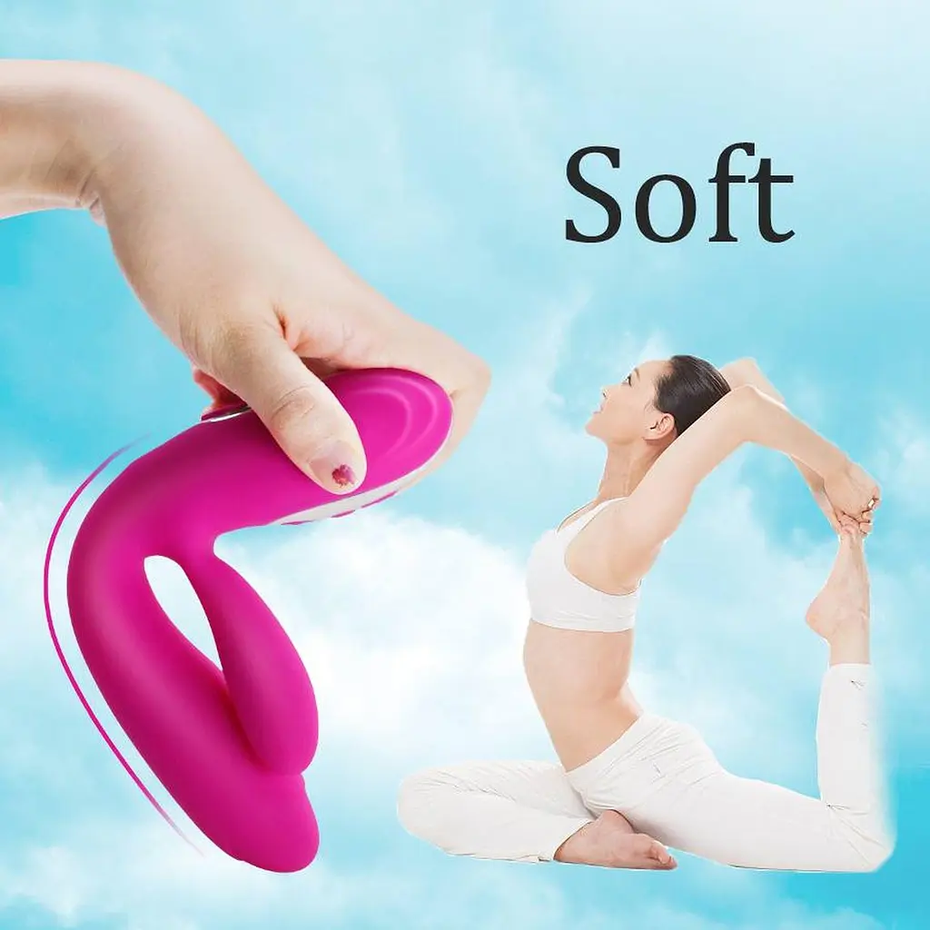 Вібратор-кролик Boss Series Joker 21.7 см рожевий - фото 4