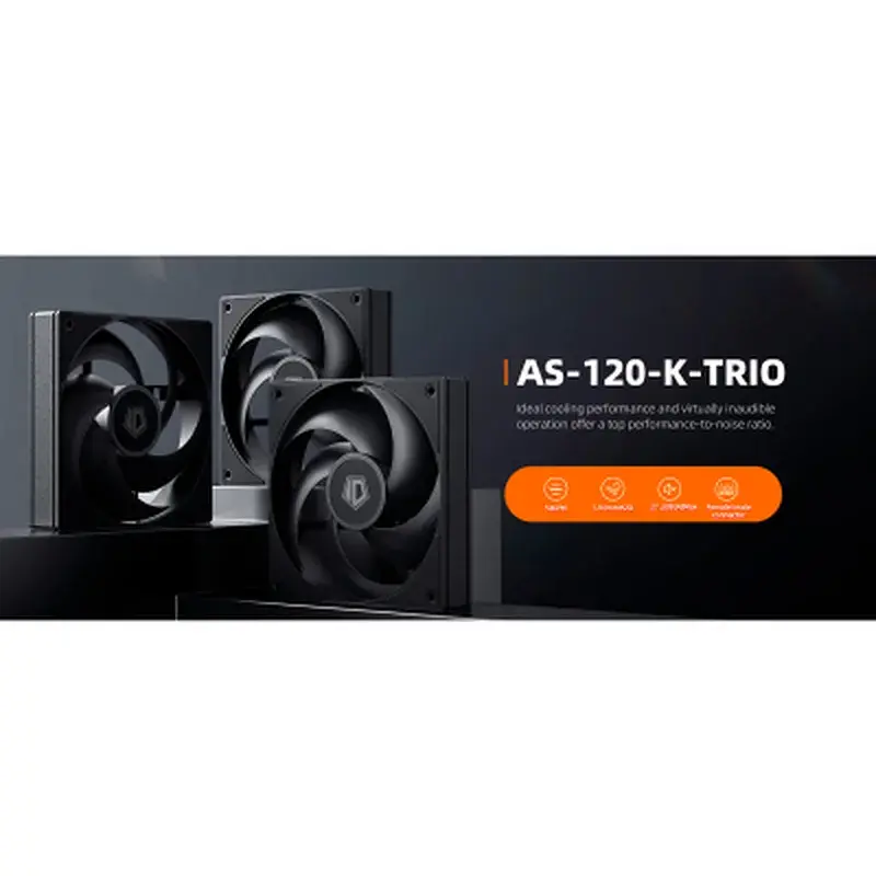 Кулер до корпусу ID-Cooling Вентилятор ID-Cooling AS-120-K Trio (AS-120-K TRIO) - фото 9
