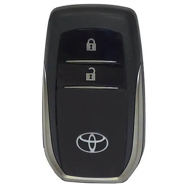 Чохол ключа Toyota білий+срібляста окантовка 80×80 мм (2 кнопки) TPU - фото 2