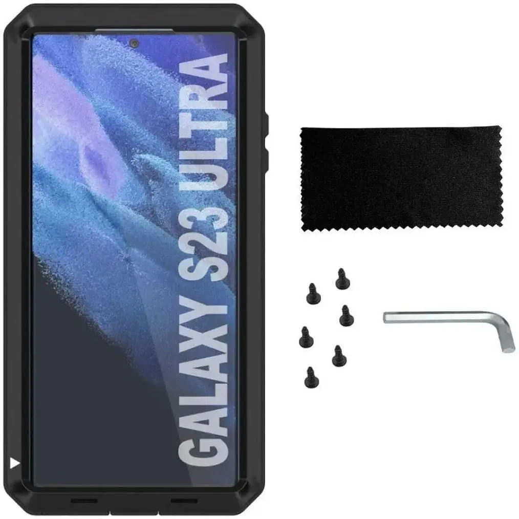 Противоударный чехол Primo Doom Armor для смартфона Samsung Galaxy S23 Ultra (SMS918) Black - фото 2