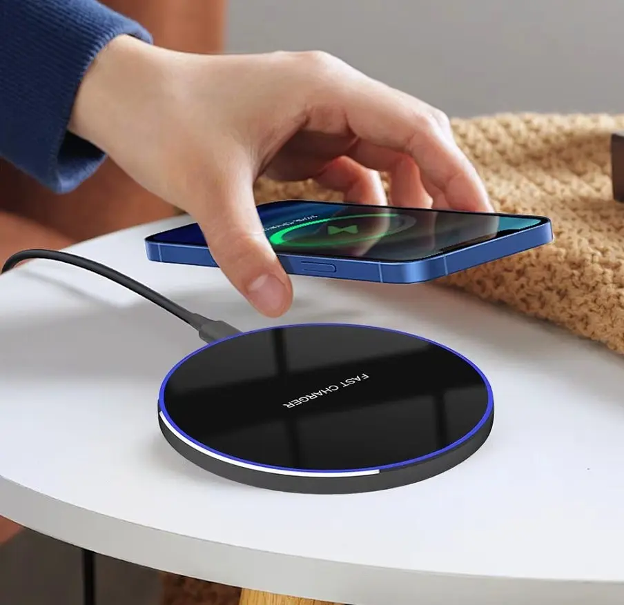 Бездротовий зарядний пристрій 60W Wireless Charger Pad Type-C Voltronic Fast Charging, упаковка пакет - фото 3