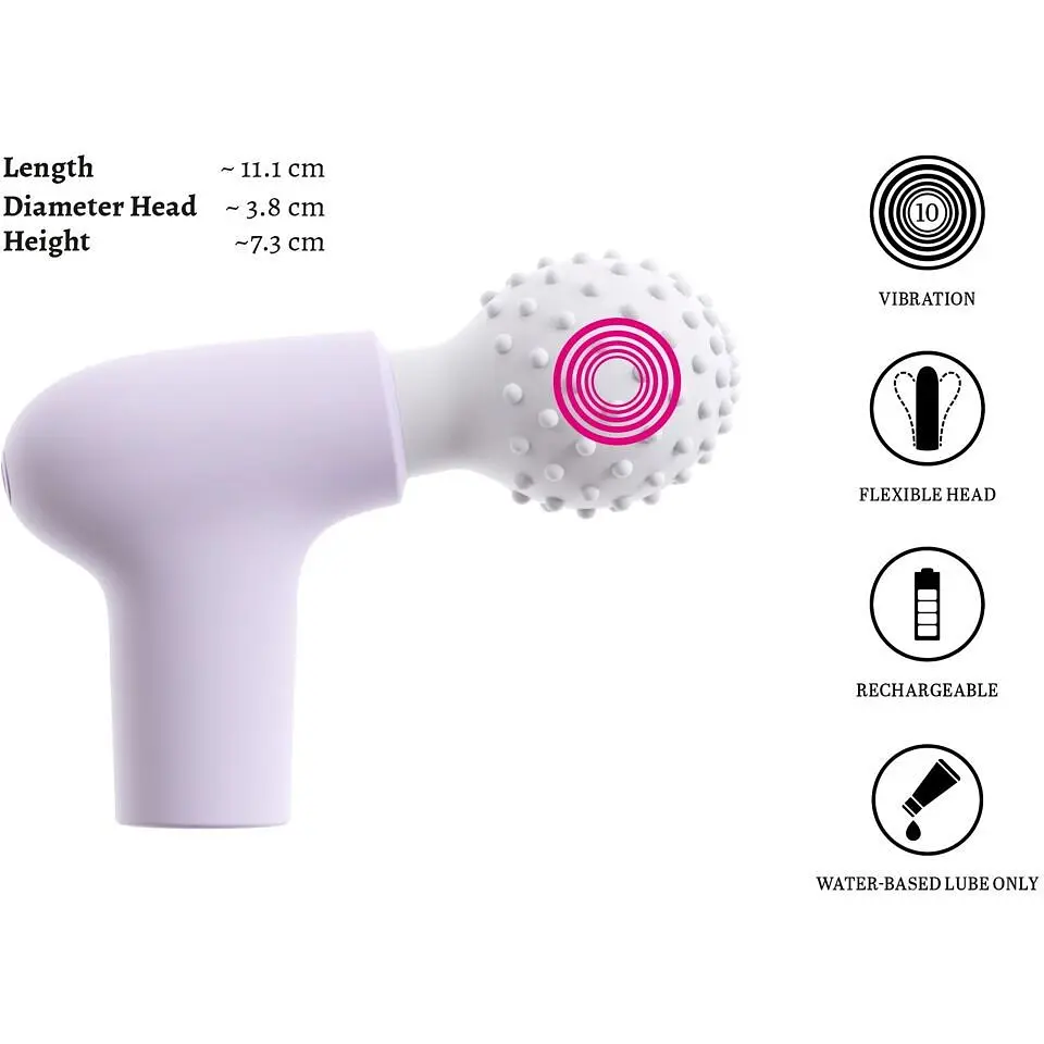 Кліторальний стимулятор Beau coeur Mini Massage Gun - фото 5