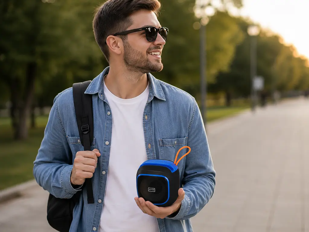 Колонка Bluetooth JZ-1125 / Портативна Bluetooth колонка - фото 3