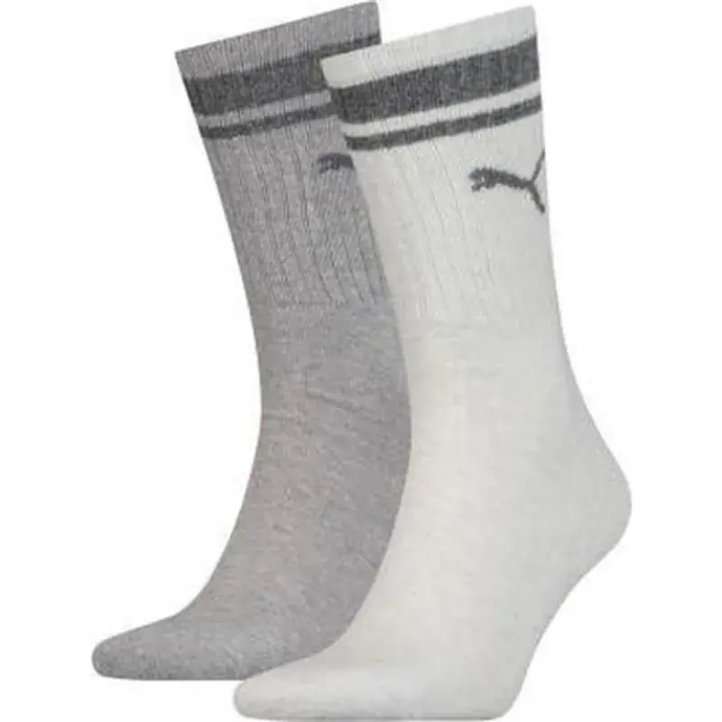 Шкарпетки Puma Crew Heritage Stripe Unisex 261058001-002 світло-сірий 43-46 (8718824801063) - фото 3