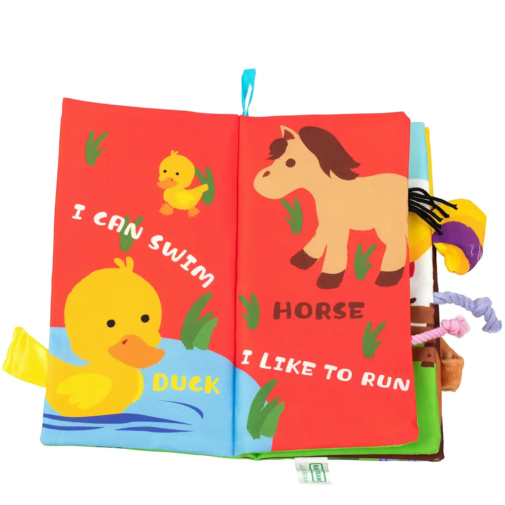 Текстильная игрушка-книжка Baby Team Хвостики (8725_свійські тварини) - фото 3