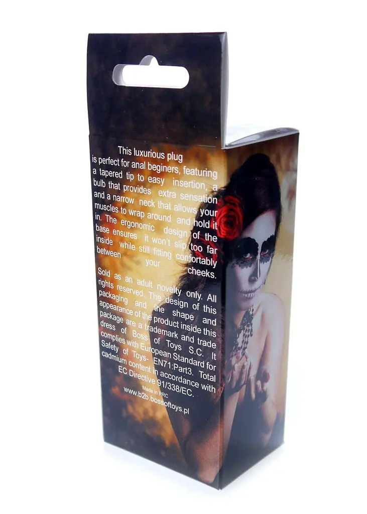 Металлическая анальная пробка Boss Jewellery Silver Plug Rose 9 см (фиолетовый) - фото 8