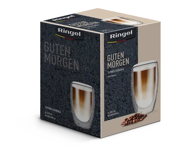 Стакан Ringel Guten Morgen с двойным стеклом 450 мл Ice (RG-0001/450 Ice) - фото 3