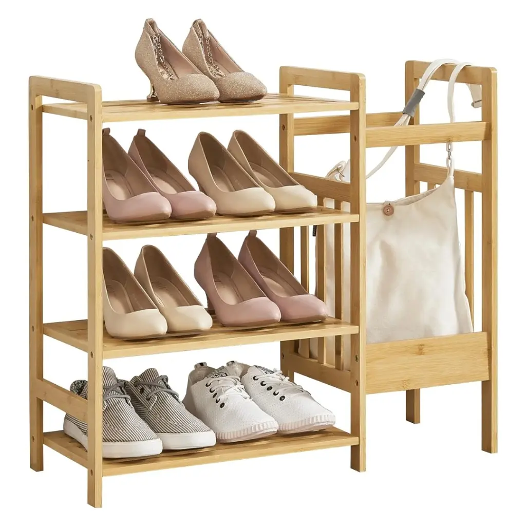 Бамбукова полиця для взуття Chomik Avenue з підставкою для парасольок - фото 10