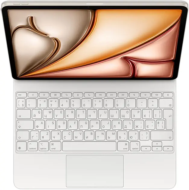 Чохол + бездротова клавіатура Apple Magic Keyboard for iPad Air 13 (M3) біла MDFW4