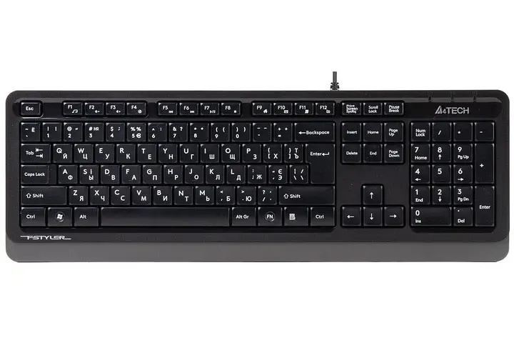 Клавіатура A4Tech Fstyler FK10 Чорний/Сірий