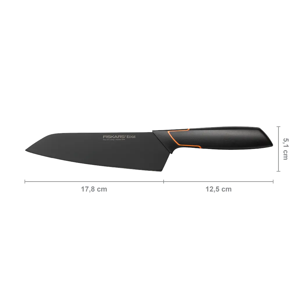 Кухонний ніж Fiskars Santoku Edge кухарський азіатський 17 см (1003097) - фото 2