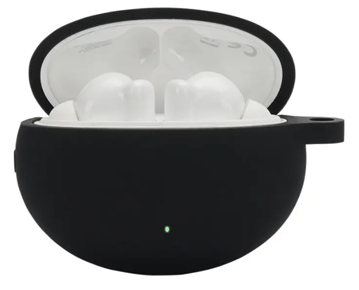 Чохол-накладка DK Silicone Candy Friendly з карабіном для Huawei FreeBuds 4i (black) - фото 2