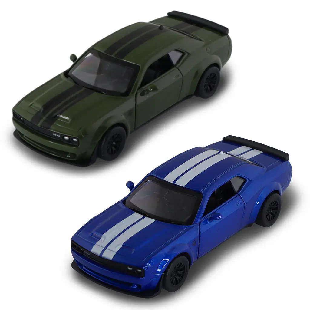 Автомодель TechnoDrive Dodge Challenger SRT Jailbreak 2022 синій зелений (250949) - фото 2