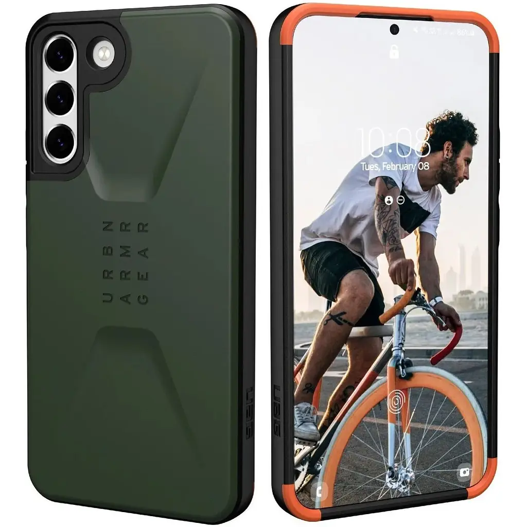 Оригінальний протиударний чохол UAG Civilian Samsung Galaxy S22 Plus (6.6") Olive 21343D114040 - фото 7