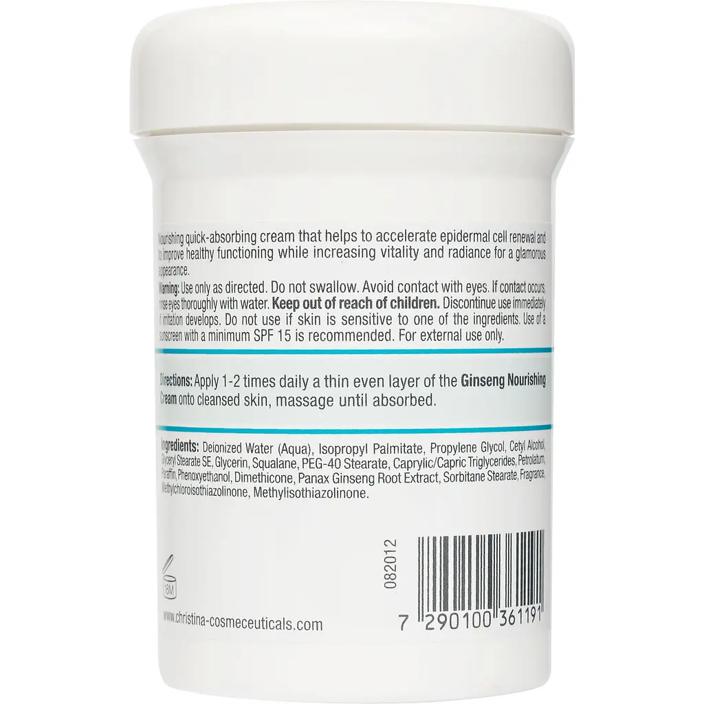Живильний крем з женьшенем Christina Ginseng Nourishing Cream для нормальної шкіри 250 мл - фото 2