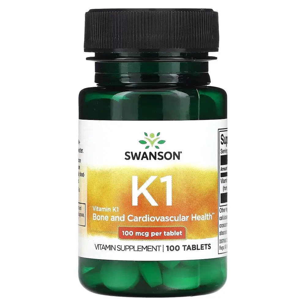 Філлохінін Swanson Vitamin K1 100 mcg, 100 таблеток
