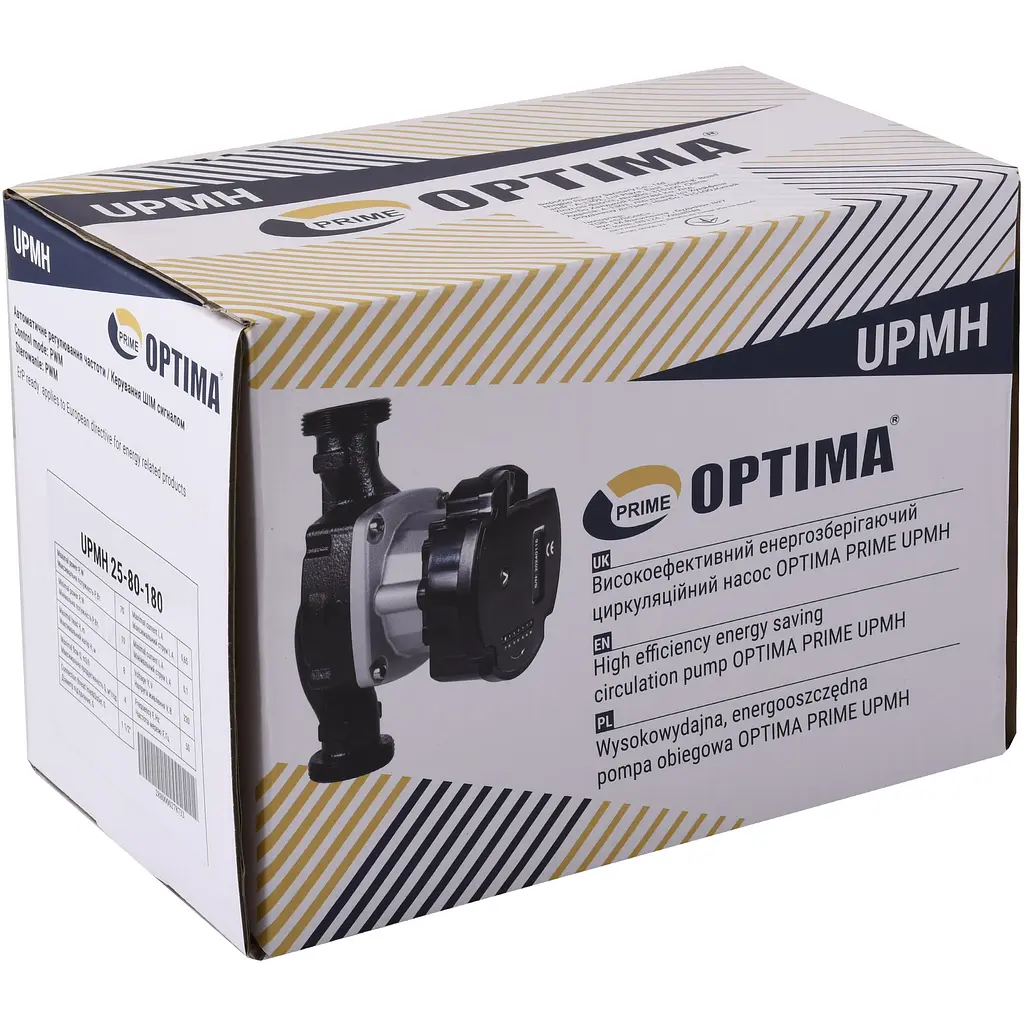 Насос циркуляційний енергоощадний Optima Prime UPMH 25-80AUTO 180 мм + гайки - фото 5