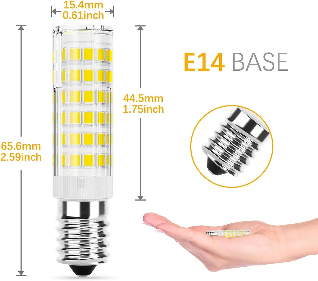 Лампочки DiCUNO E14 LED Bulb Cooker Hood 5w (50w Галогенний еквівалент) 550lm Cool - фото 2