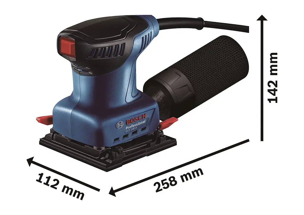 Шліфмашина вібраційна Professional GSS 140 A 220Вт Bosch teh0025510 - фото 9