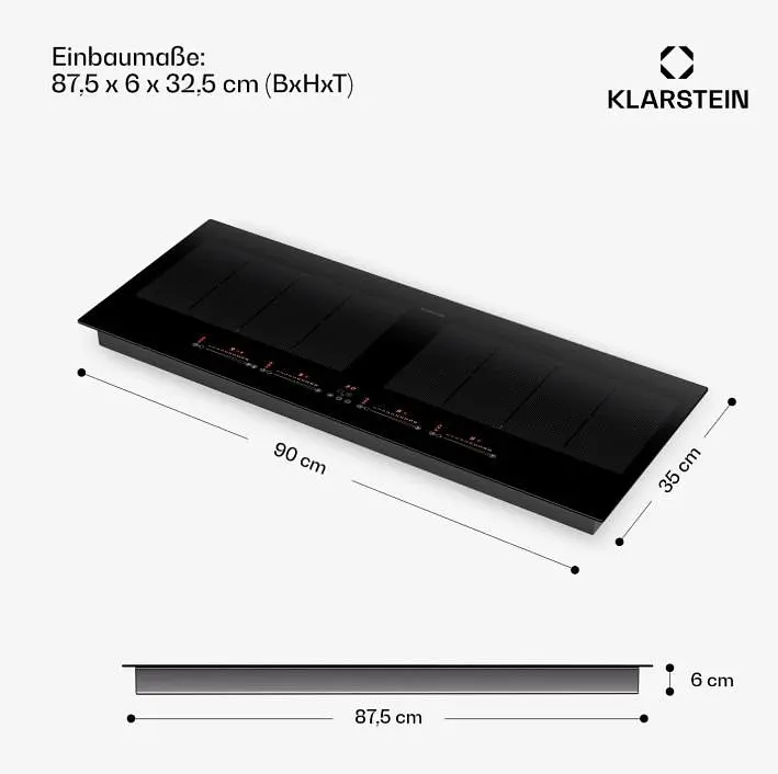 Индукционная плита Klarstein Masterzone 90 Slim Flex 4 (10045796) - фото 2