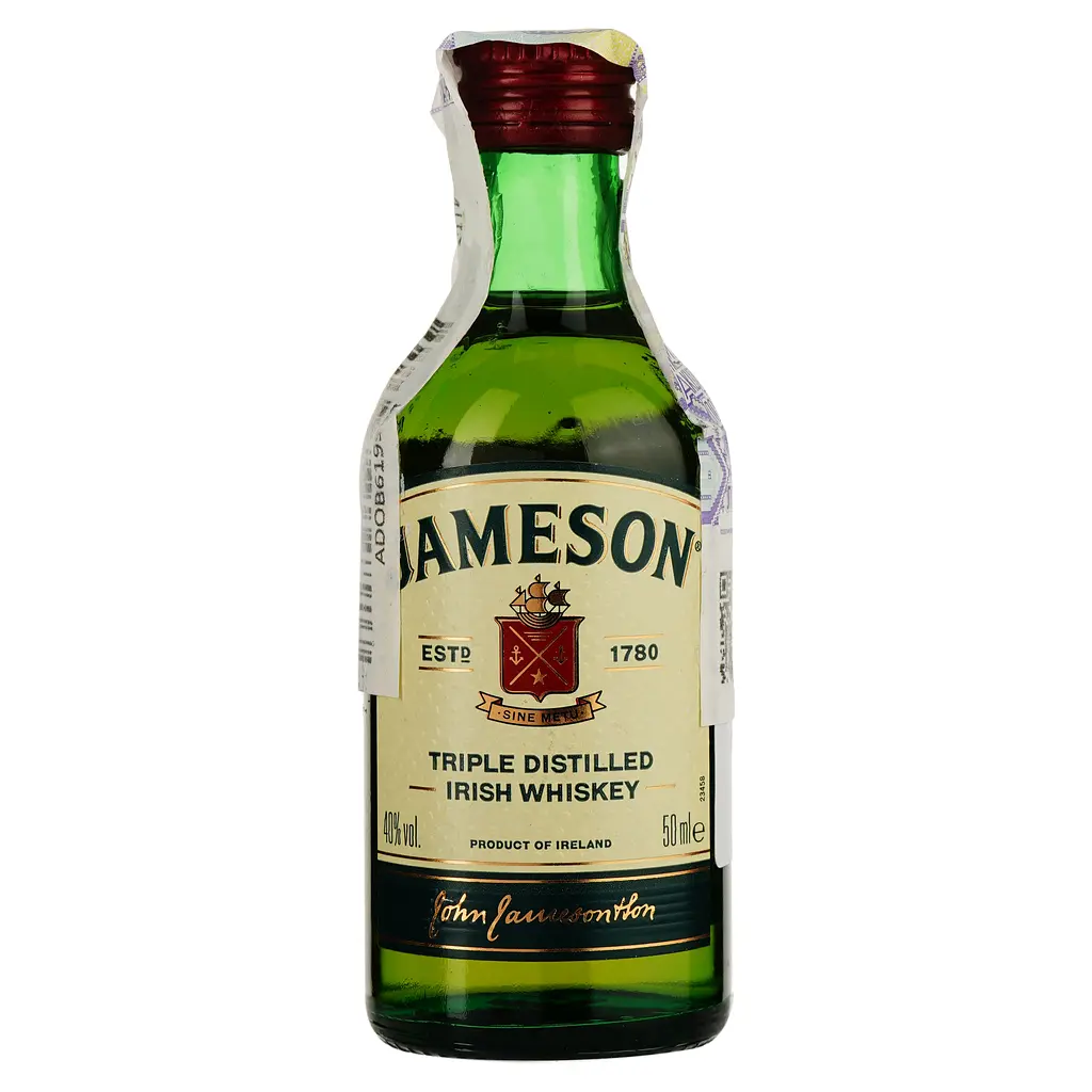 Упаковка віскі Jameson Irish Whiskey 40% 0.6 л (0.05 л x 12 шт.) - фото 2
