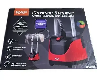 Вертикальний відпарювач RAF R.3038B підлоговий з прасувальною дошкою праска парогенератор 1800 Вт - фото 4