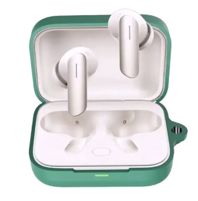 Чехол-накладка DK для Realme Buds Air 7 | Silicone Candy Friendly с карабином (green) - фото 3