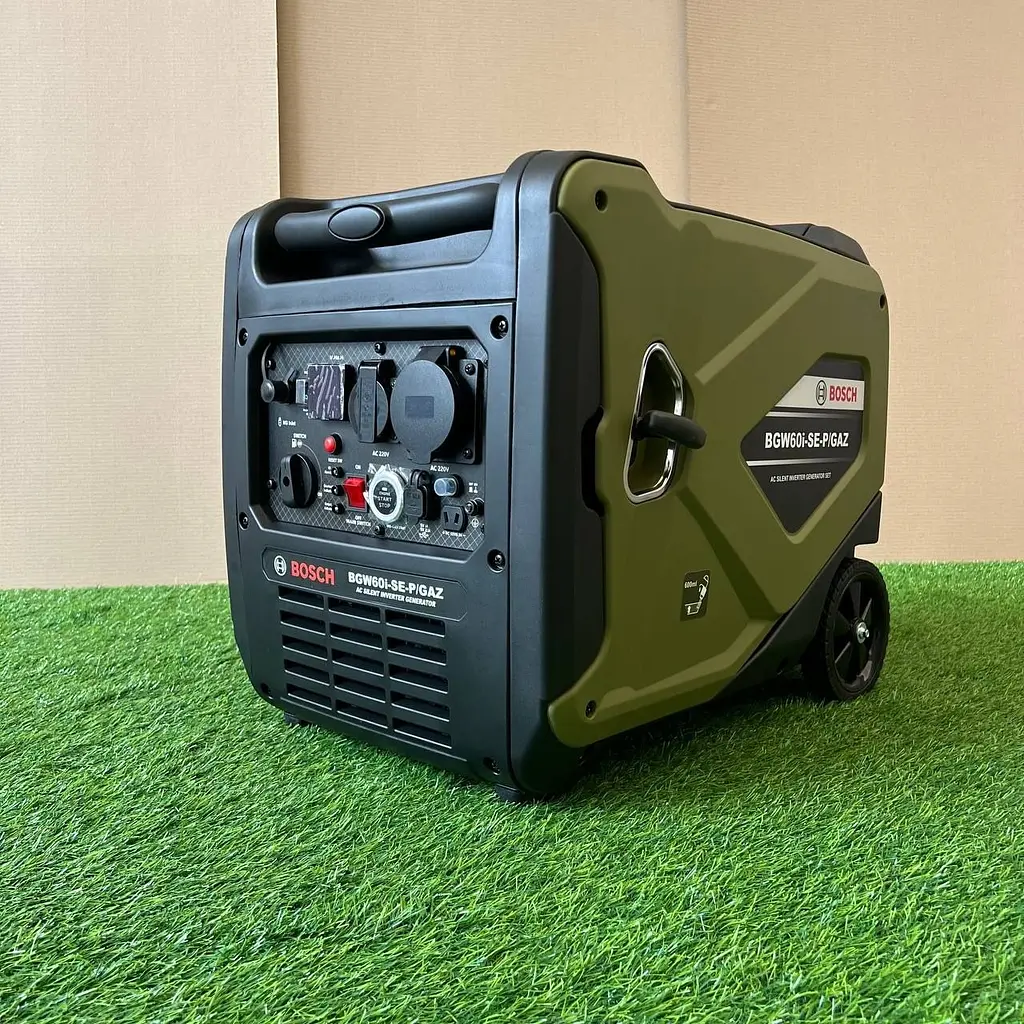 Інверторний Двопаливний генератор-чемодан з колесами Bosch BGW60i-SE-P/GAZ (4.5/5.0 кВт) +Електростартер - фото 4