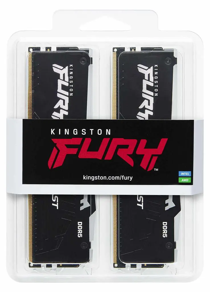 Модуль пам'яті Kingston Fury DDR5 16GB (2x8) 5600MHz Beast Black RGB (KF556C40BBAK2-16) - фото 2