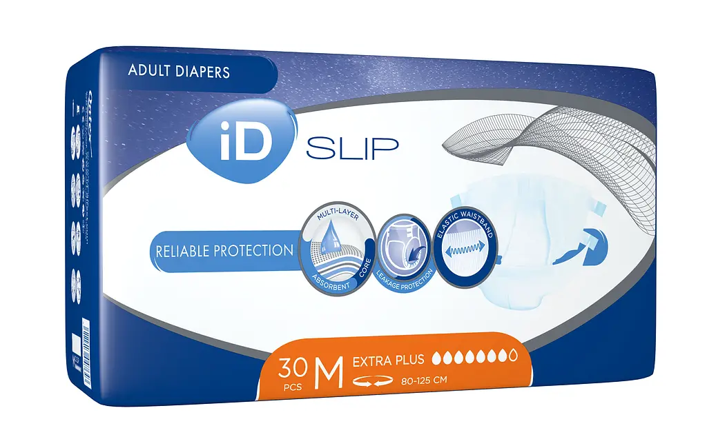 Подгузники для взрослых iD SLIP Extra Plus Medium, 30 шт. - фото 2