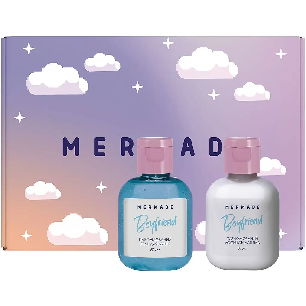 Парфумований набір для тіла Mermade Boyfriend, гель для душу, 50 мл + лосьйон для тіла, 50 мл - фото 2