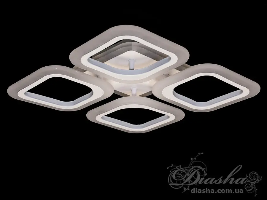 Люстра стельова LED Diasha AS8060/4WH, 50W, 3200K-6000K, білий метал, сучасний стиль для дитячої кімнати - фото 6