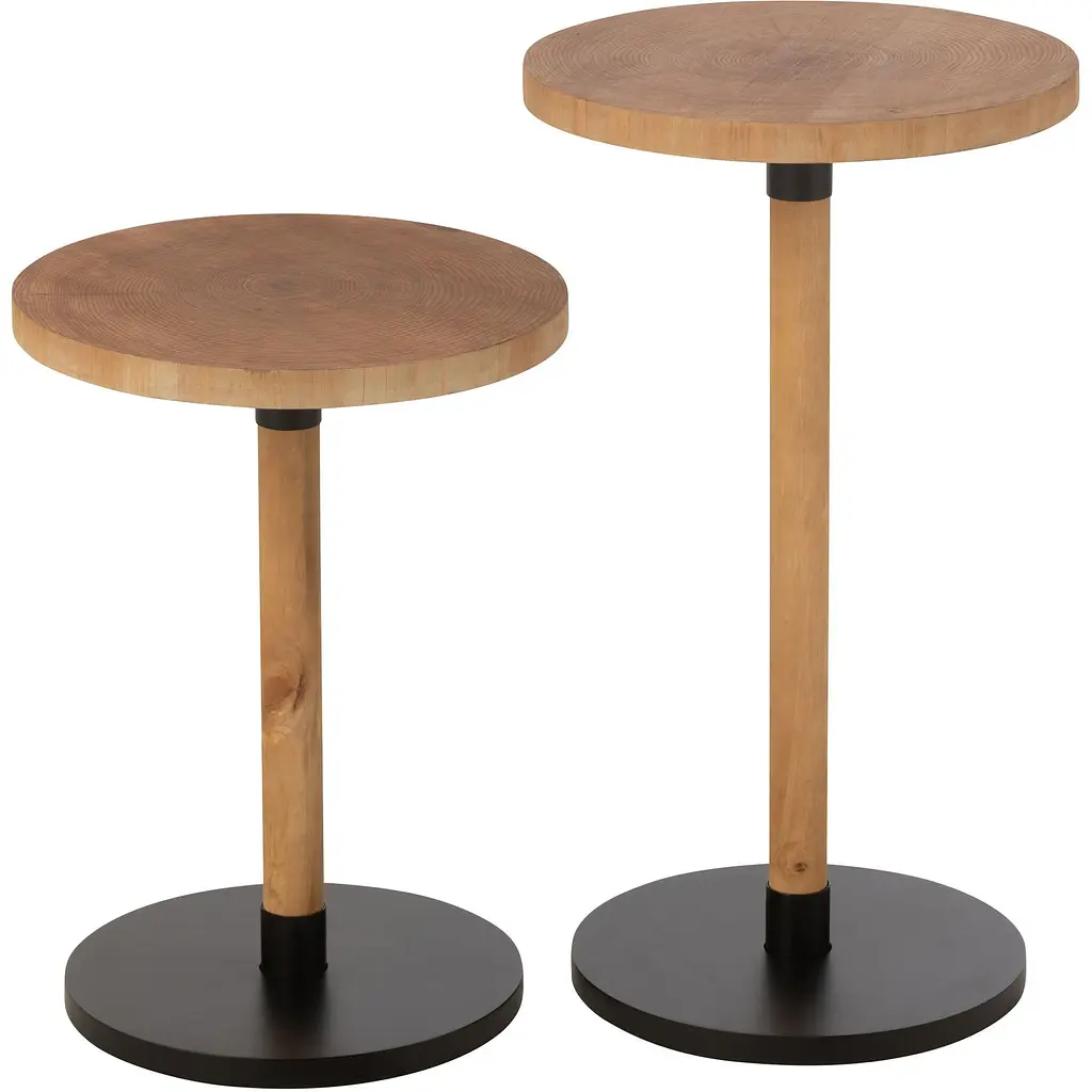 Кавові столики J-lineи з дерева 2 шт. (46318) - фото 3